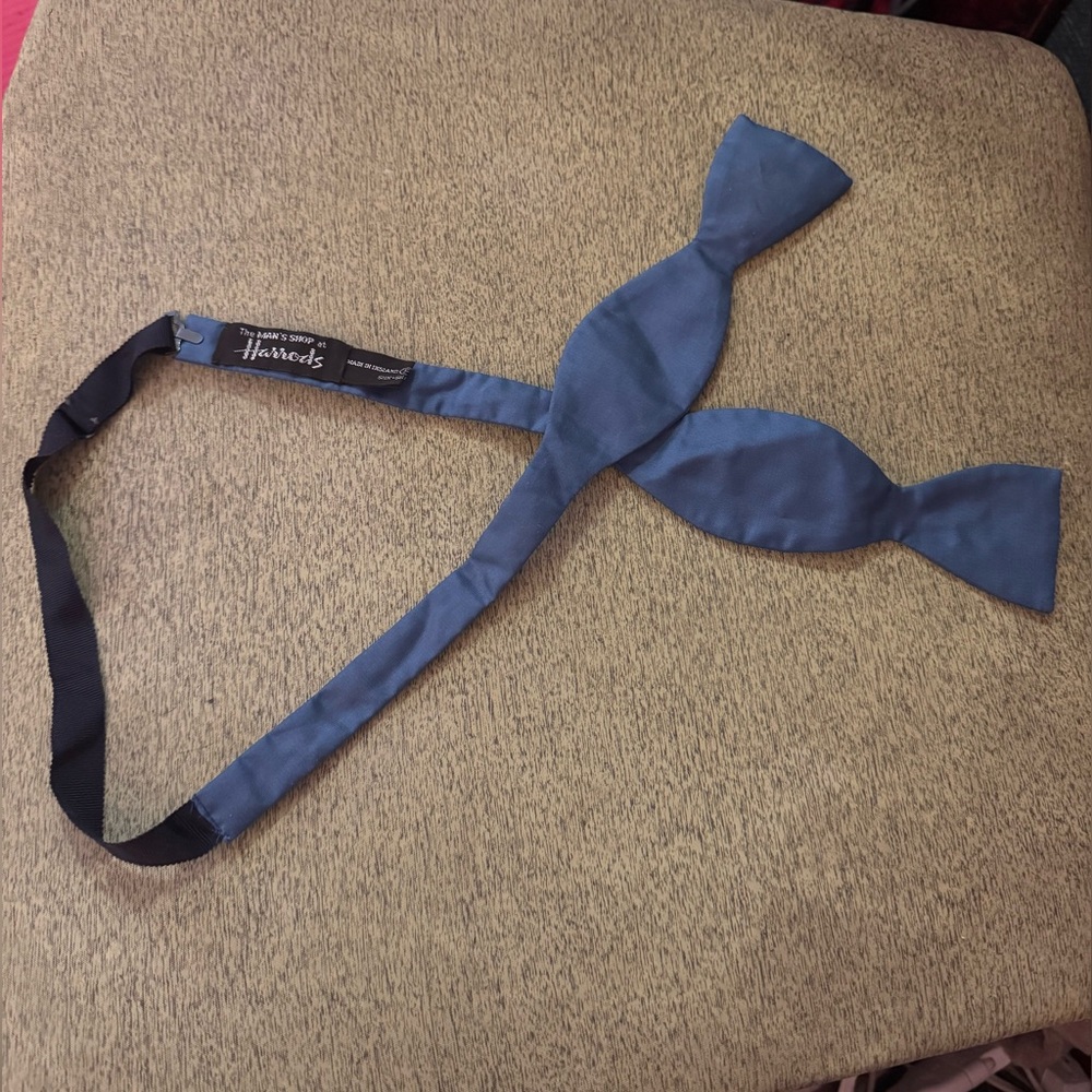 Harrods Blue Bow Tie